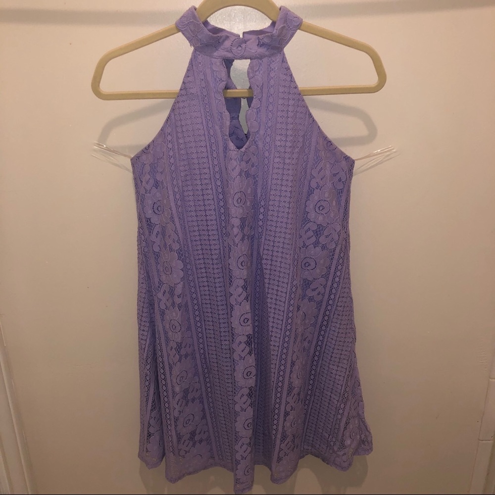 Francescas Purple Floral Dress